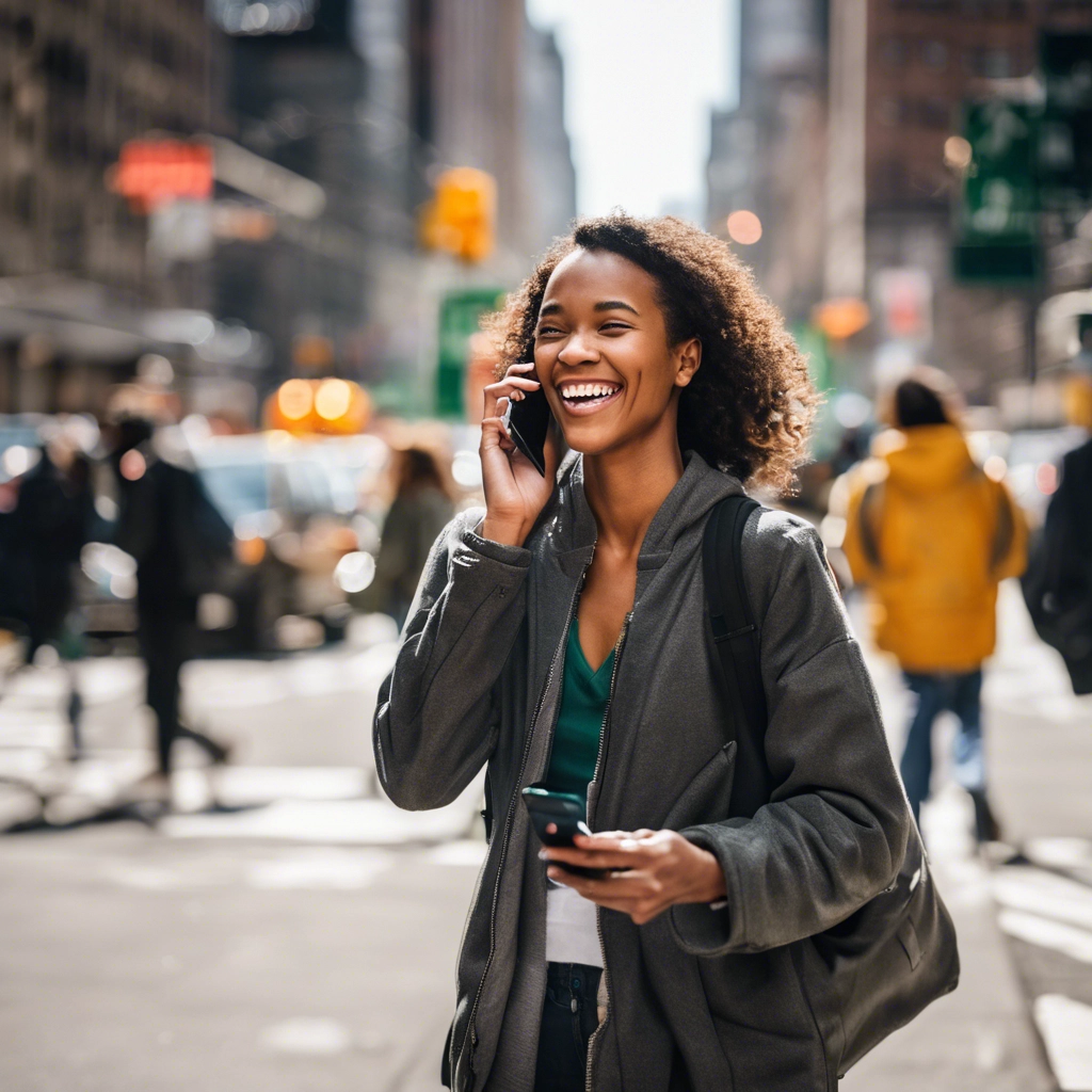 woman on phone